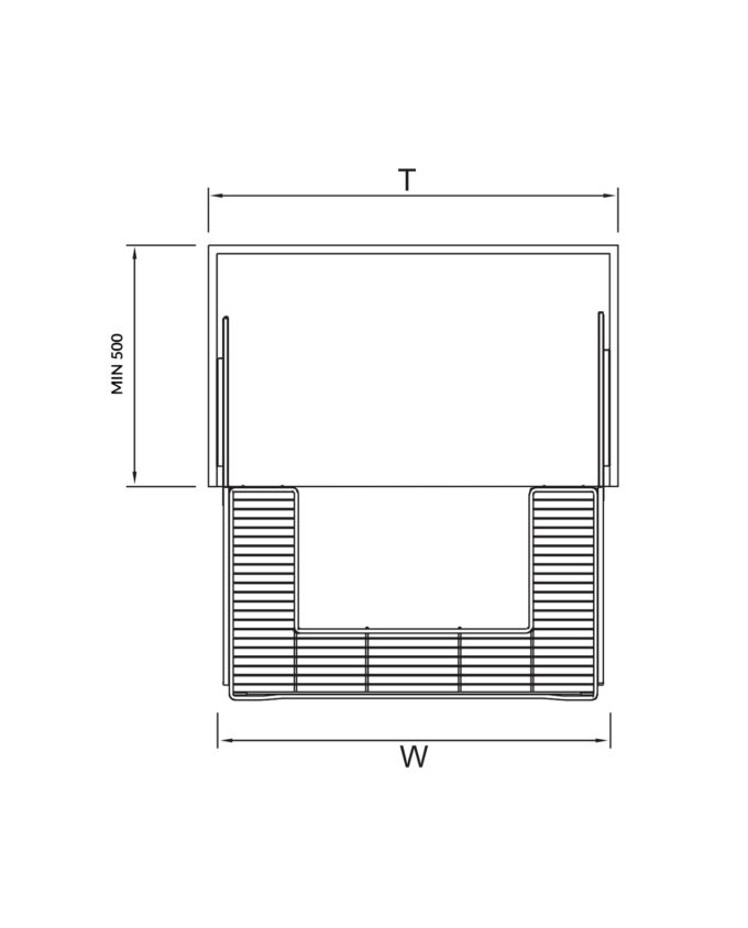 Base Unit - U shaped Basket - D308