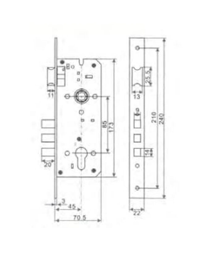 Mortise Lock-3 Deadbolt